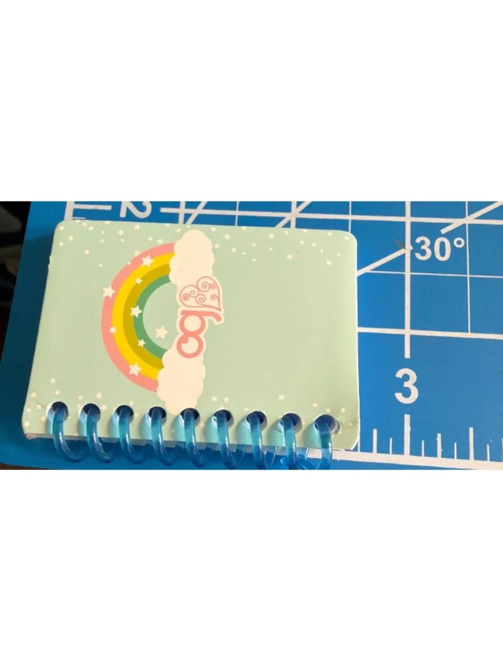 Our Generation Mini Toy Doll Spiral Notebook Rainbow Lined Stars Unused 2.5